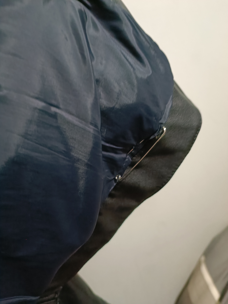 Zara leather jacket black color Size XXL but fit to XL image indicator(8)