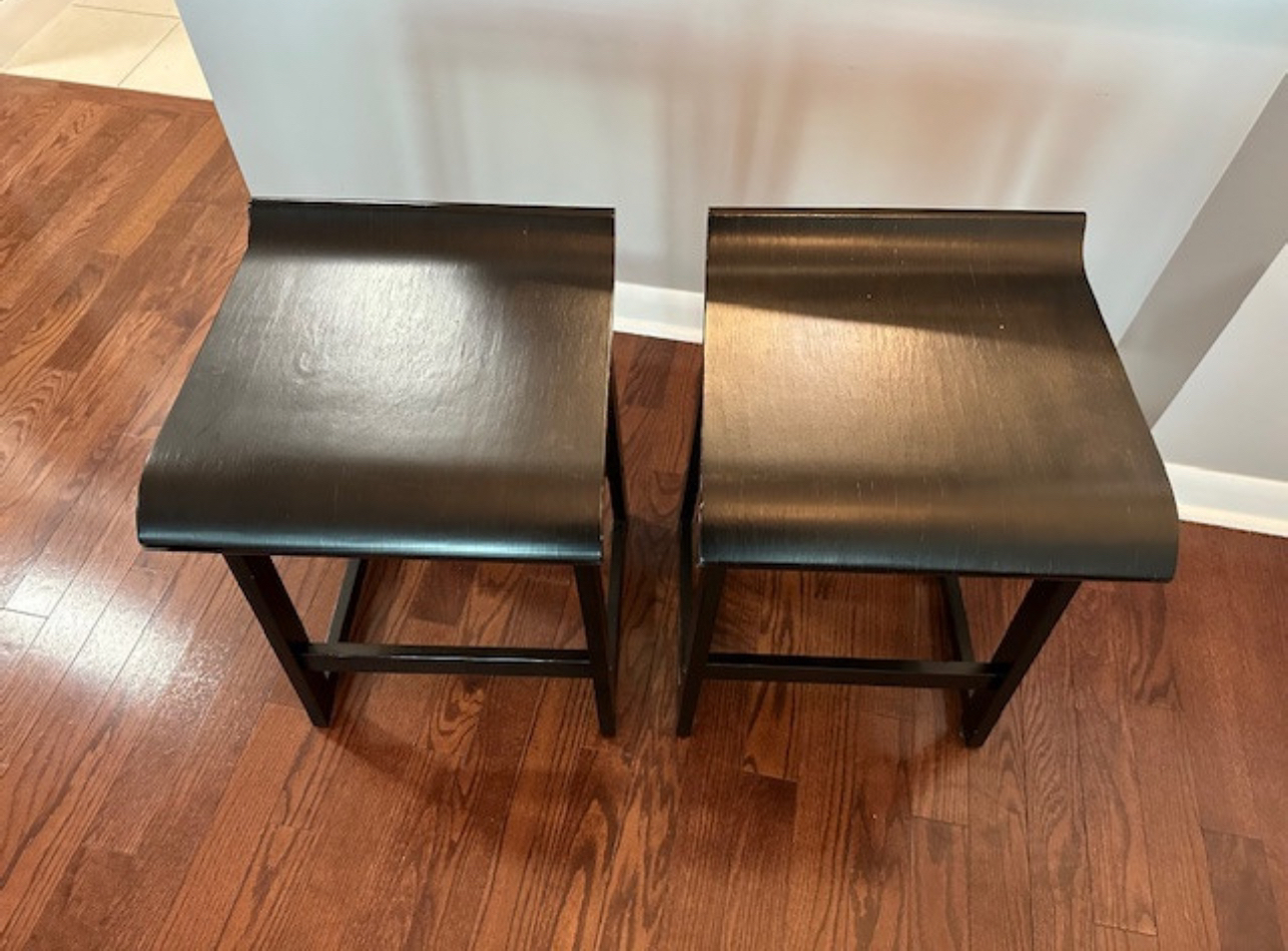 Barstools - 2, Dark Brown