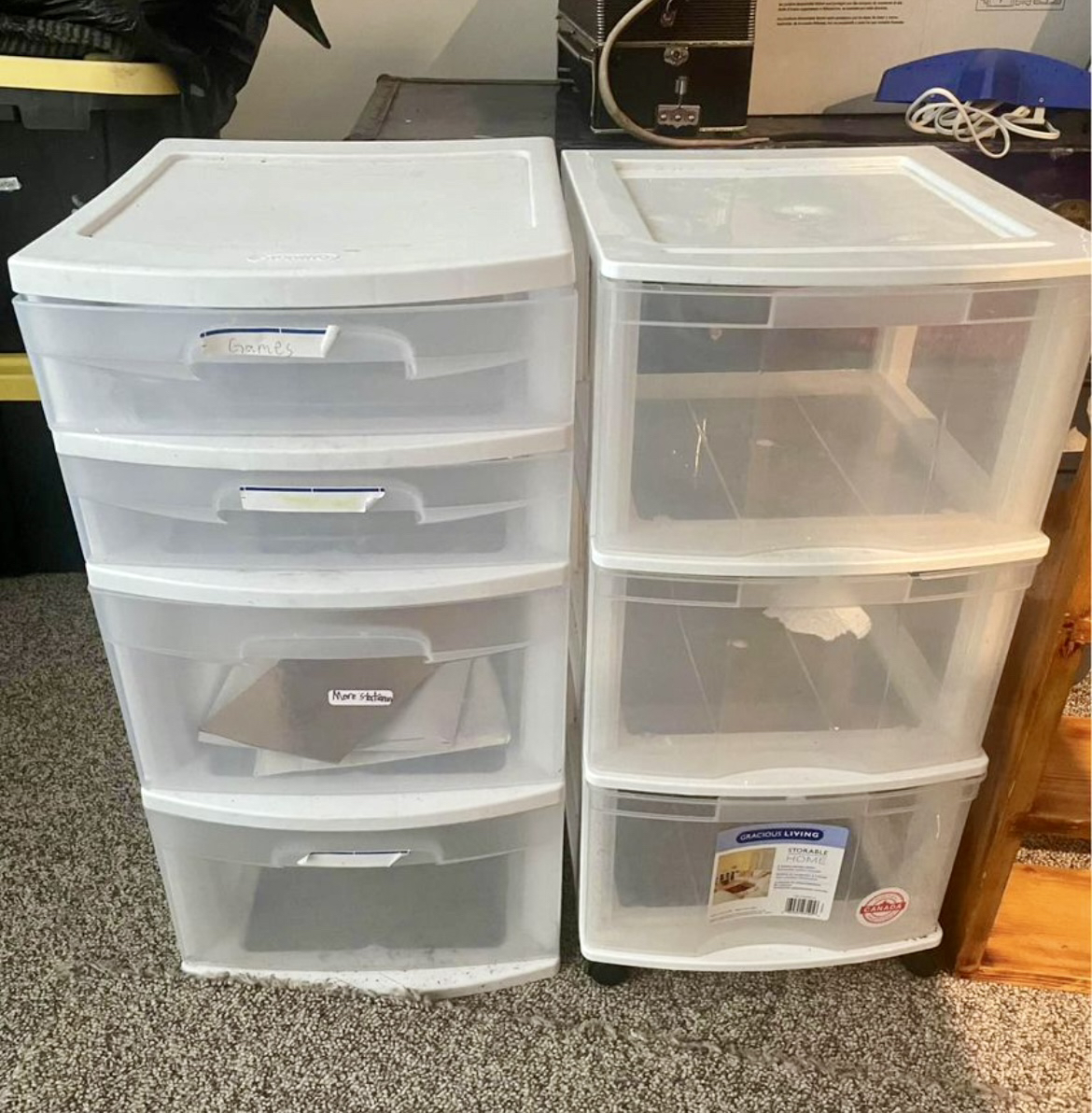 3 drawer storage unit on wheels - photo 2