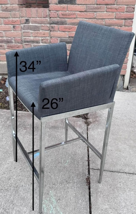 3 Structube  bar stools - photo 3