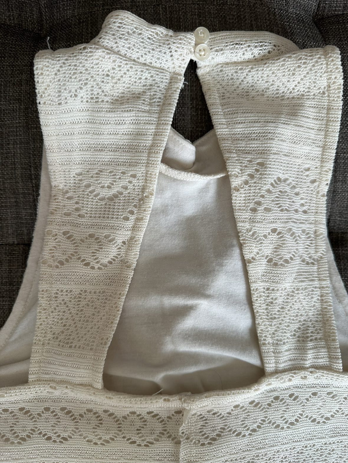 Hollister Cream Tank Top - Mock Neck - Small image indicator(4)