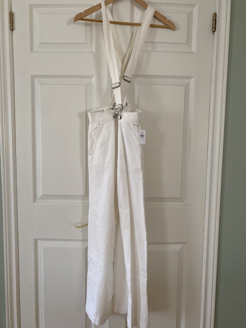 White NWT gap overall /pants size 25 thumbnail