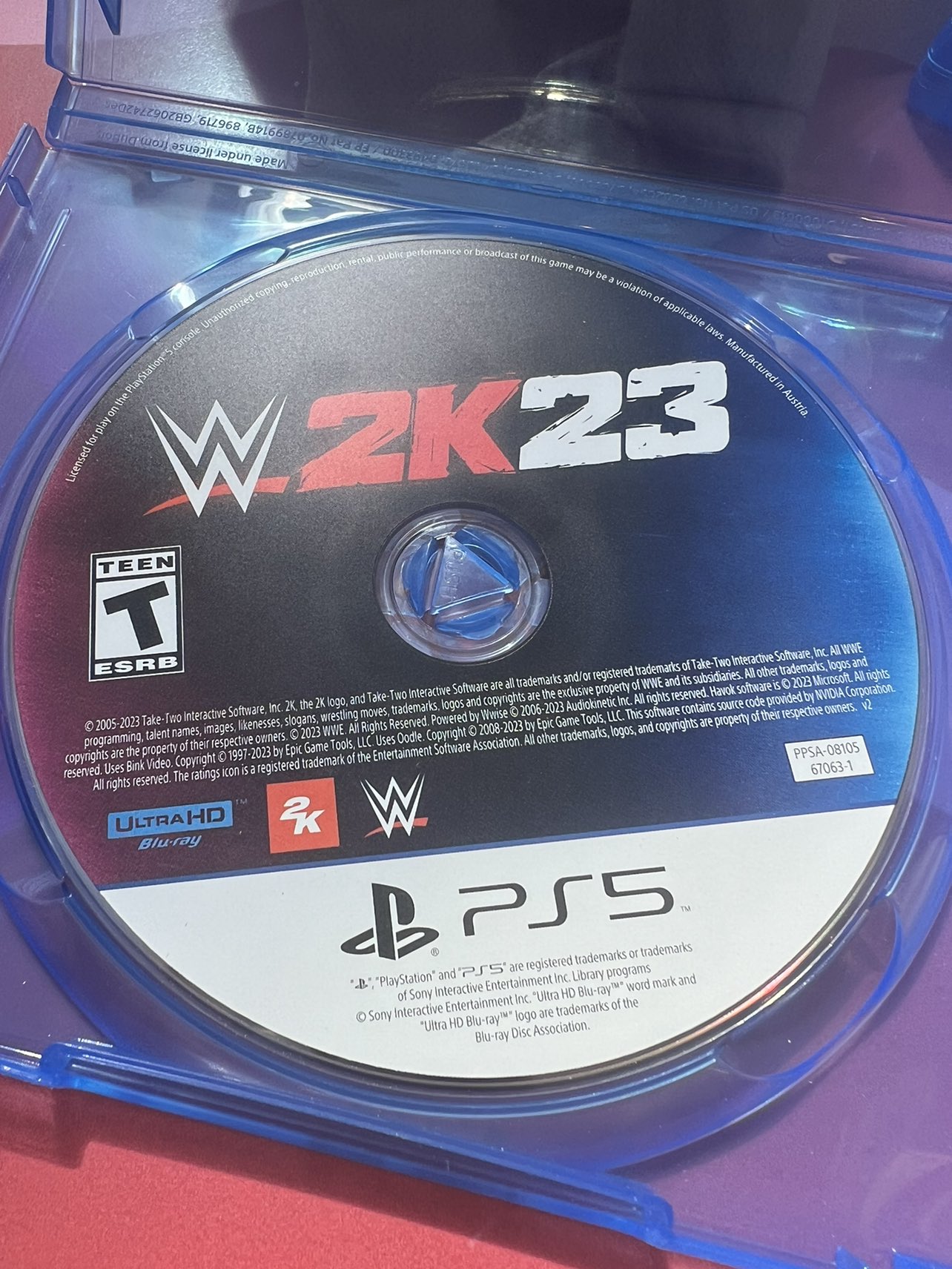 WWE 2K23 PS5 Game only