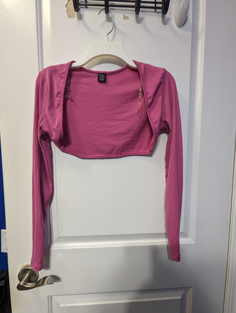 pink shrug