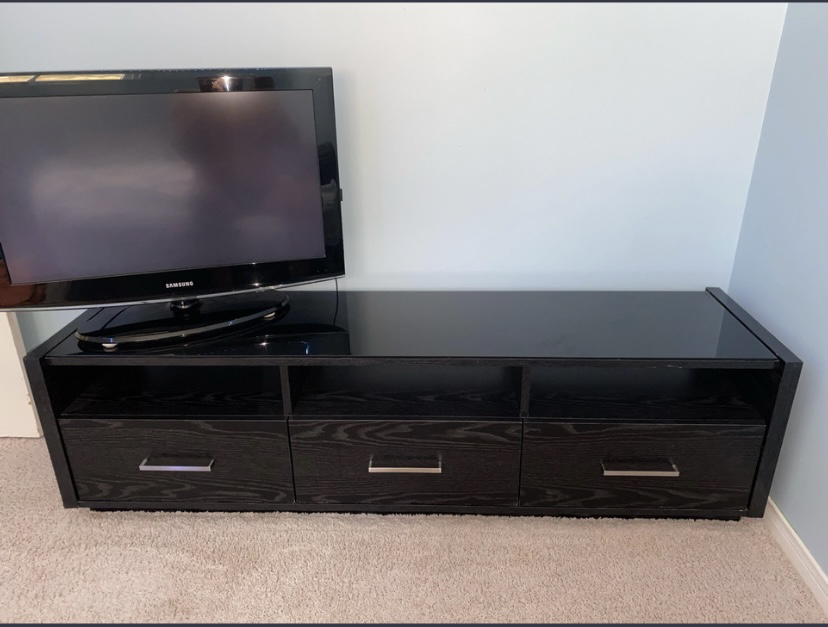 Wood Modern Glass Top Table - photo 2