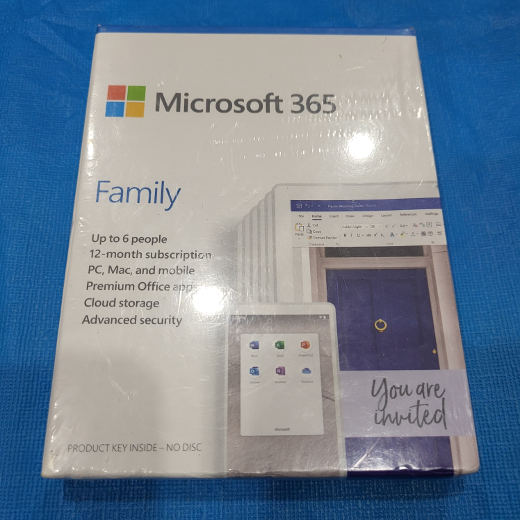 NEW Microsoft 365 
 Family Edition 6 Users 12 Months thumbnail