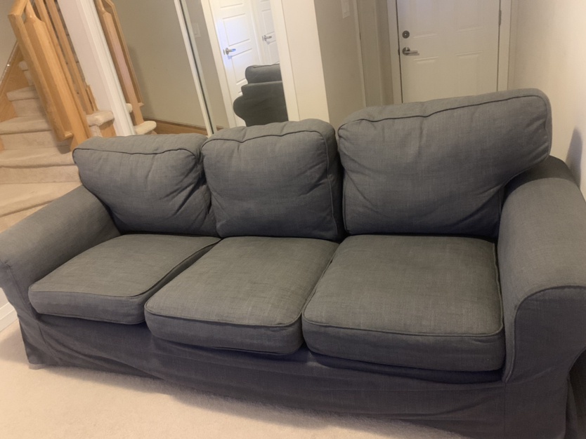 3 piece sofa. Grey colour-84x33” - photo 4