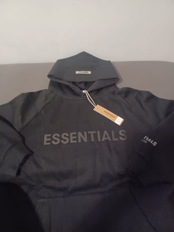 Black Essentials Hoodie Size Large - photo 2