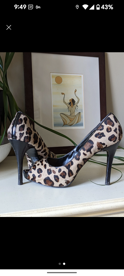 **NINE WEST** Faux Fur Sexy Stilettos image indicator(2)