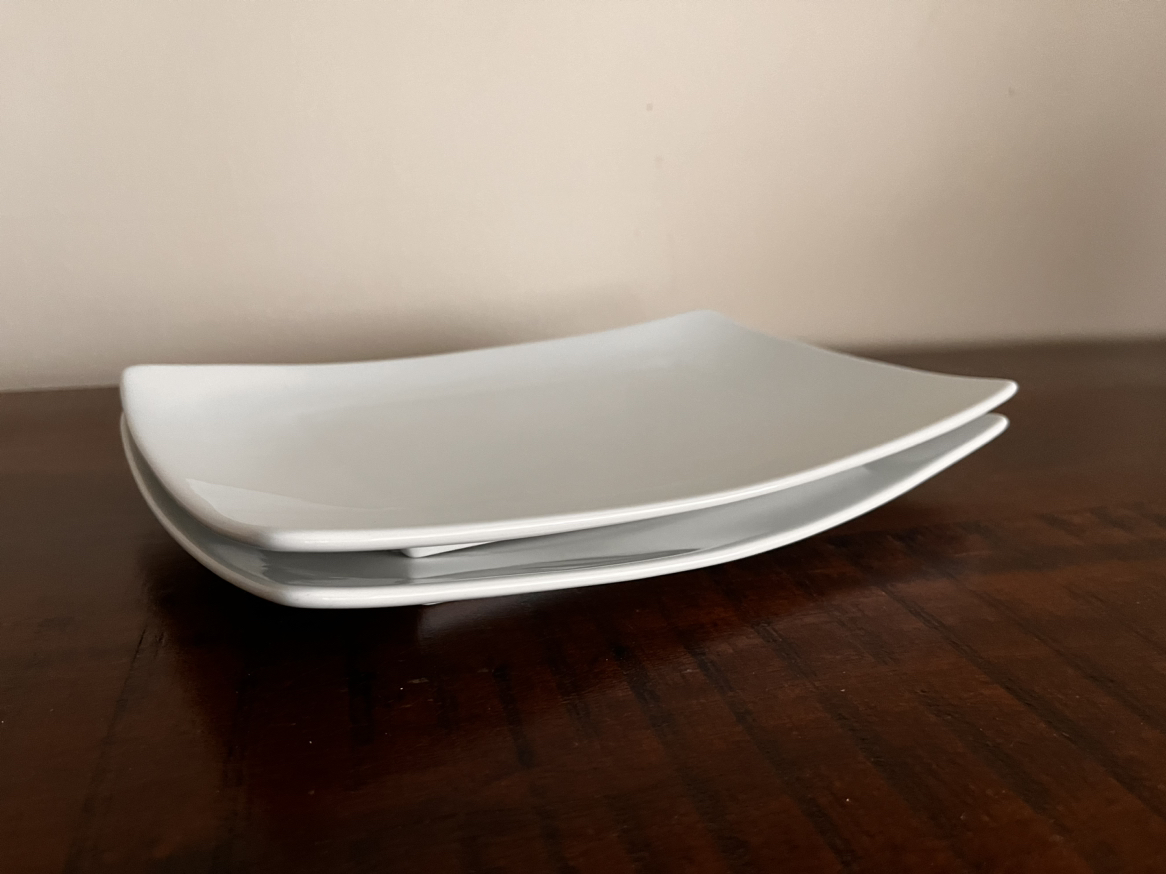 Canvas Ceramic Serving Platters - Set of 2