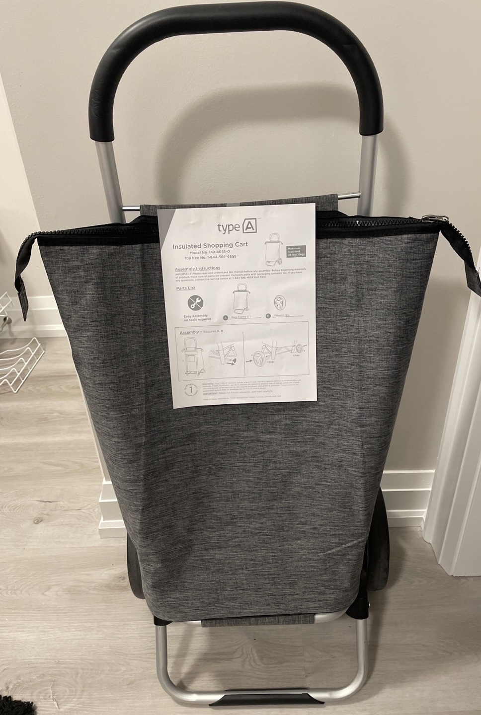 Insulated shopping cart