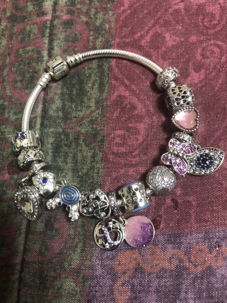 Pandora bracelet and charms