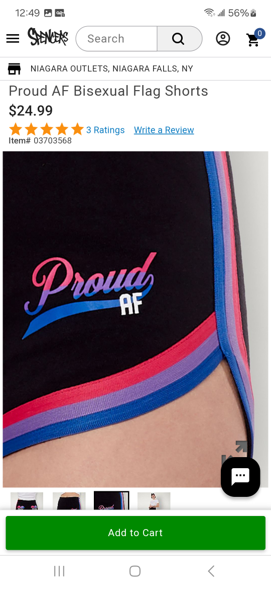 *PROUD AF* PRIDE SHORTS by SPENCERS. 100% Cotton. #M image indicator(3)