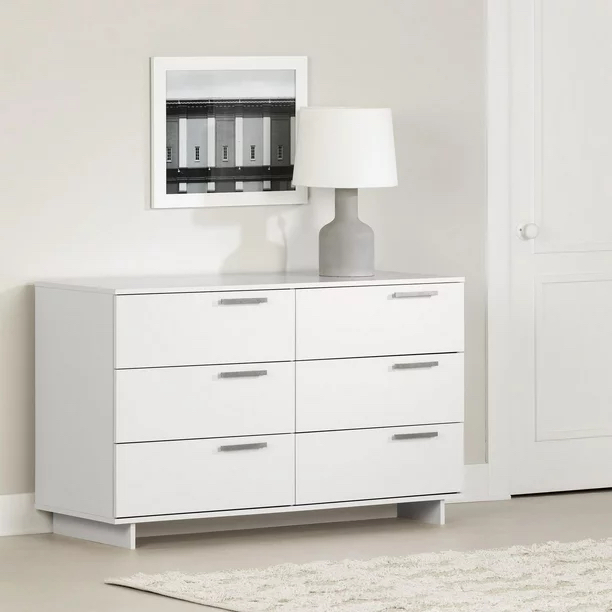 Moving sales-6-Drawer Double Dresser White