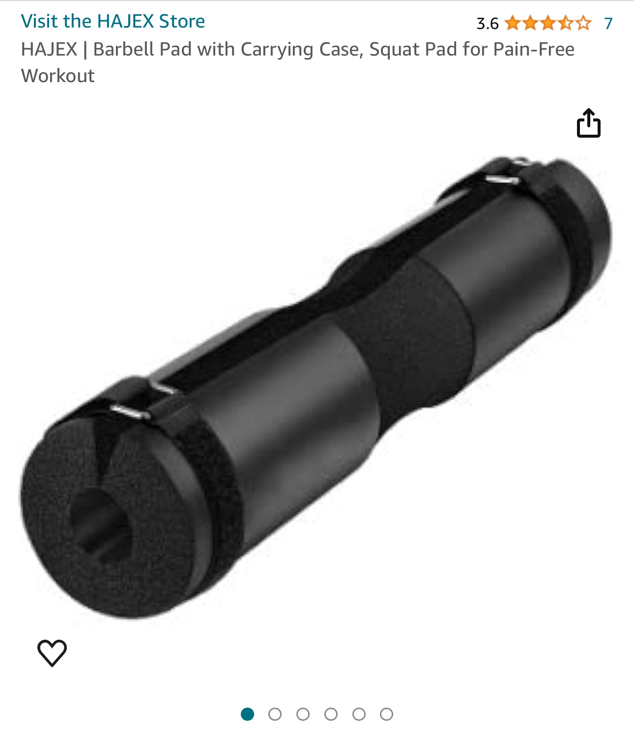 Barbell Pad with Carrying Case
