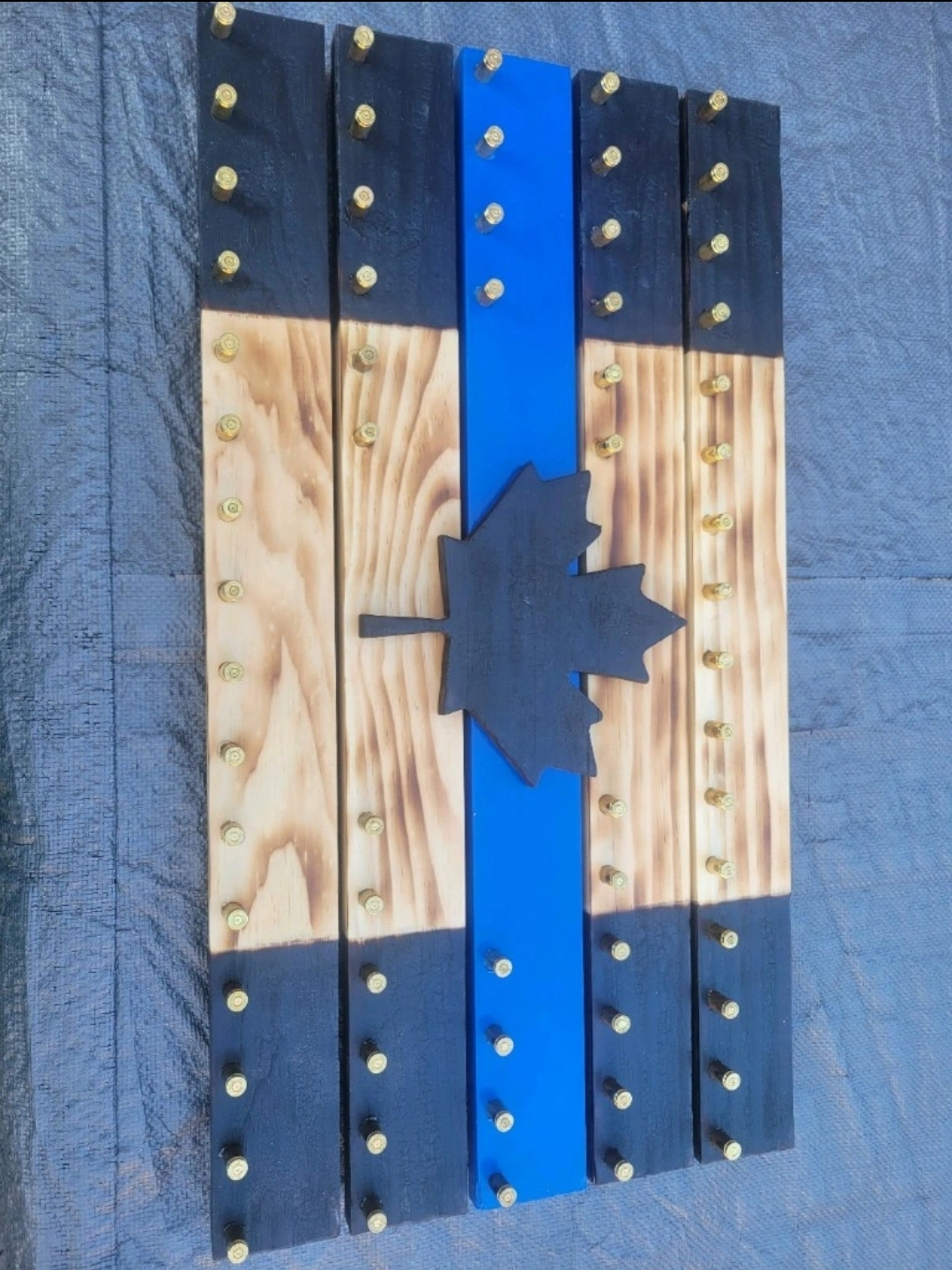 Thin Blue Line 'Distressed' Challenge Coin Holder - photo 2
