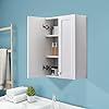 White Wood Wall Storage Cabinet - photo 5