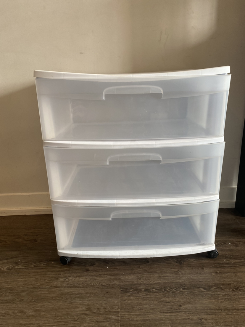 Plastic 3 drawer cart - photo 4