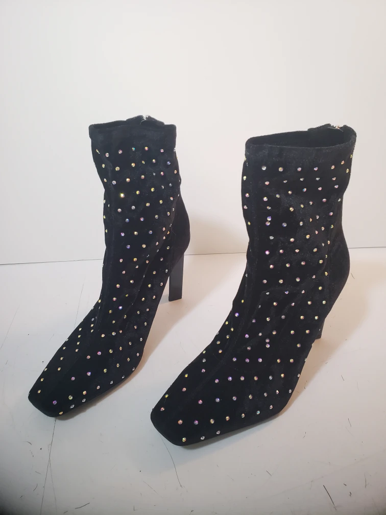 sparkly high heel boots size us 11 4/inch heel