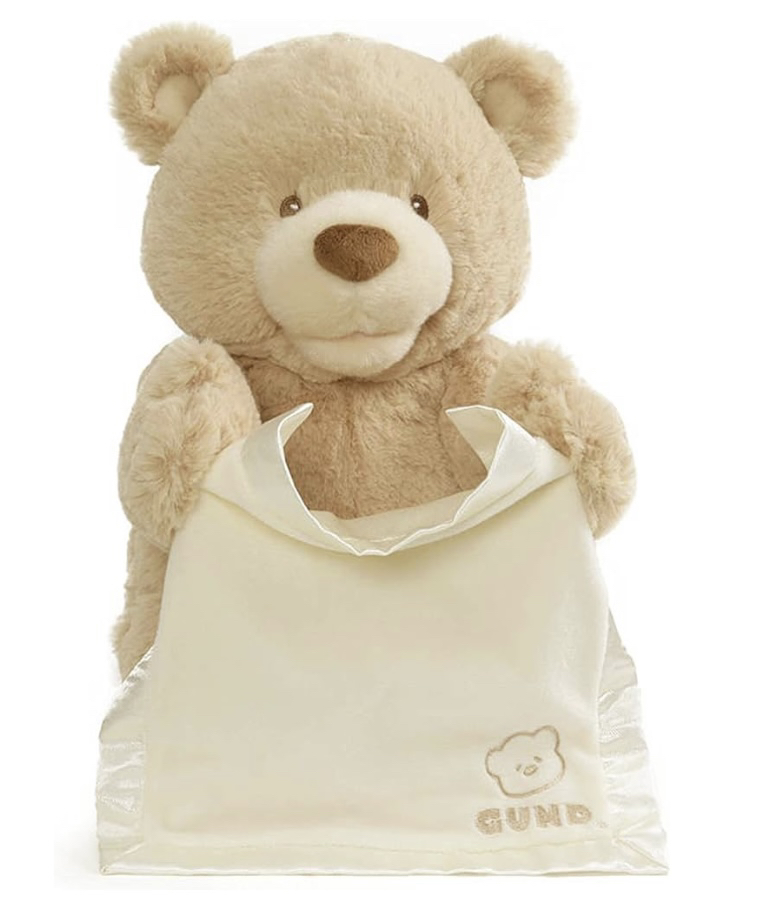 GUND Peek-A-Boo Teddy Bear Plush, Animated Stuffed Animal 11.5”