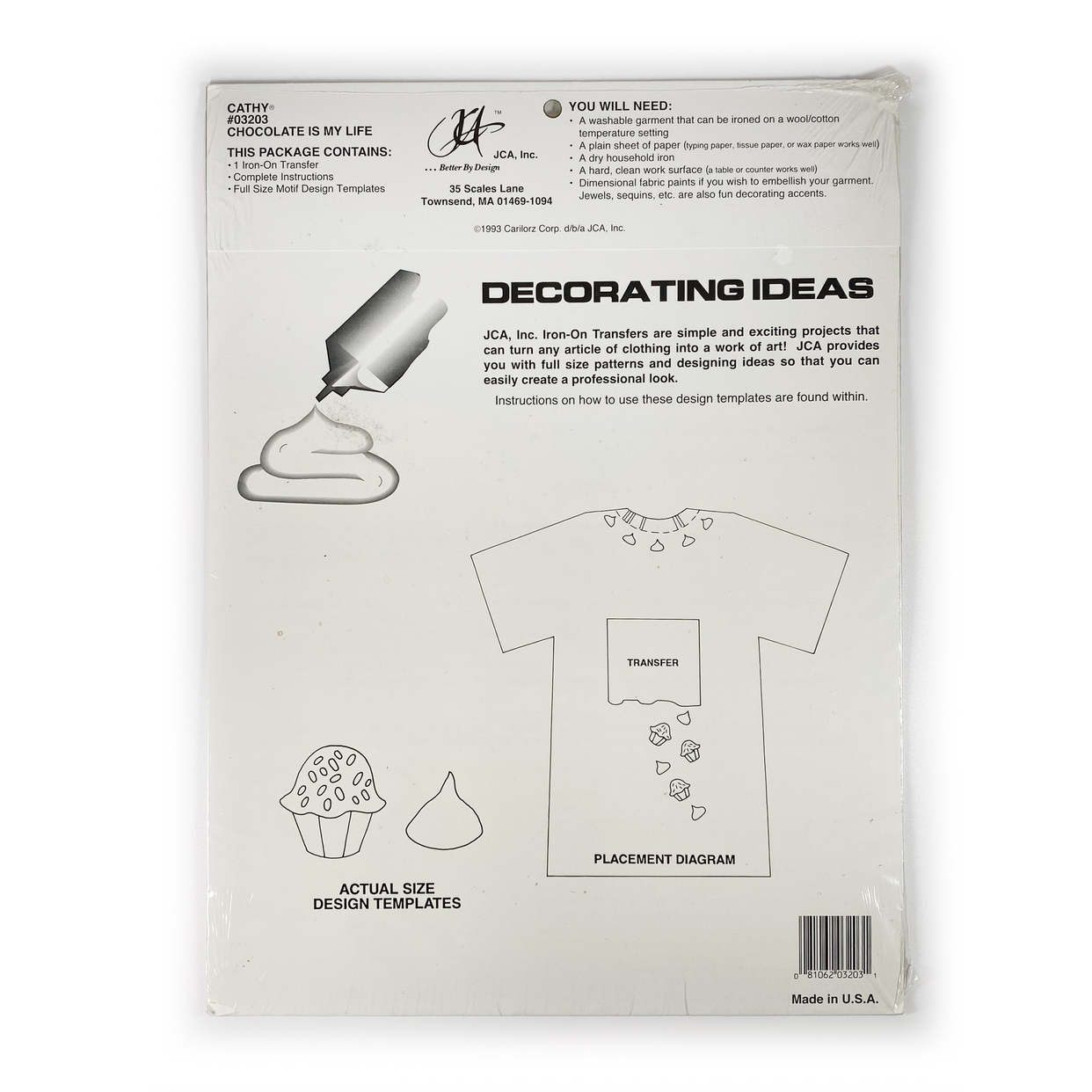 Vintage 1993 Cathy Iron-On Transfer image indicator(2)