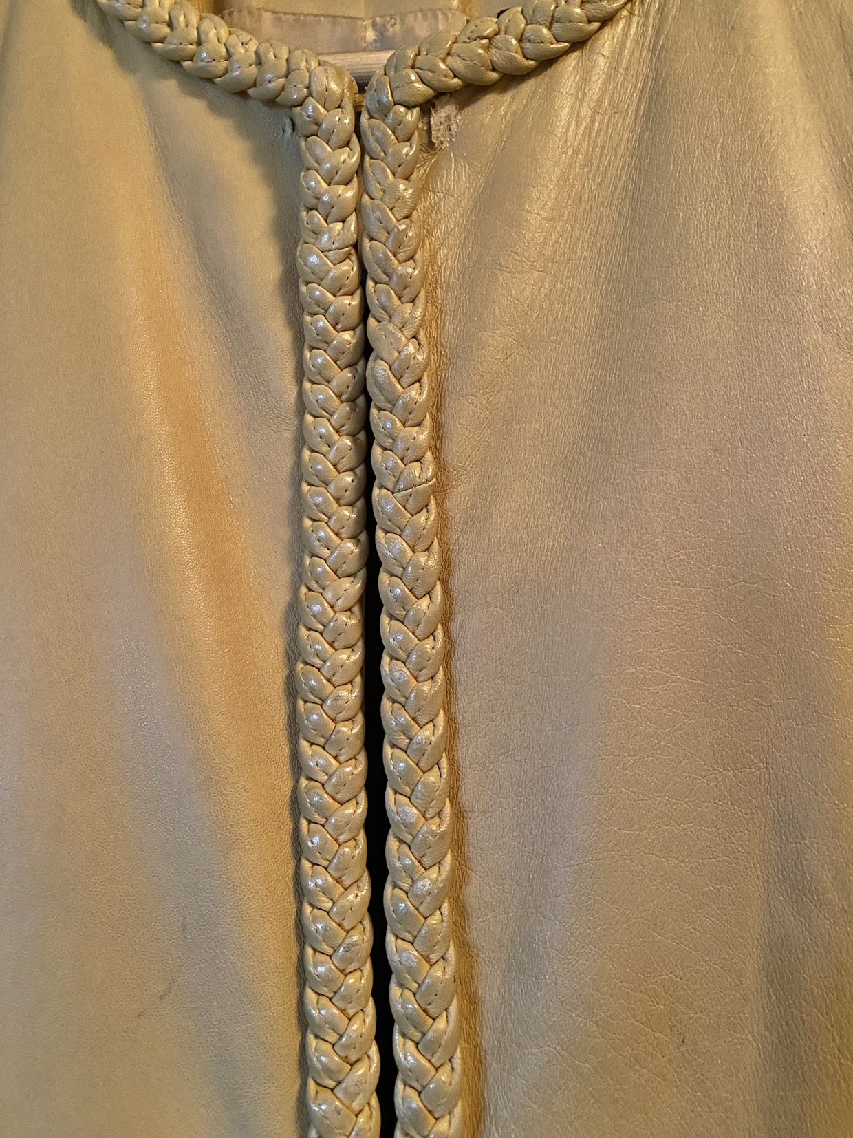 Leather coat 3/4 length. - photo 5