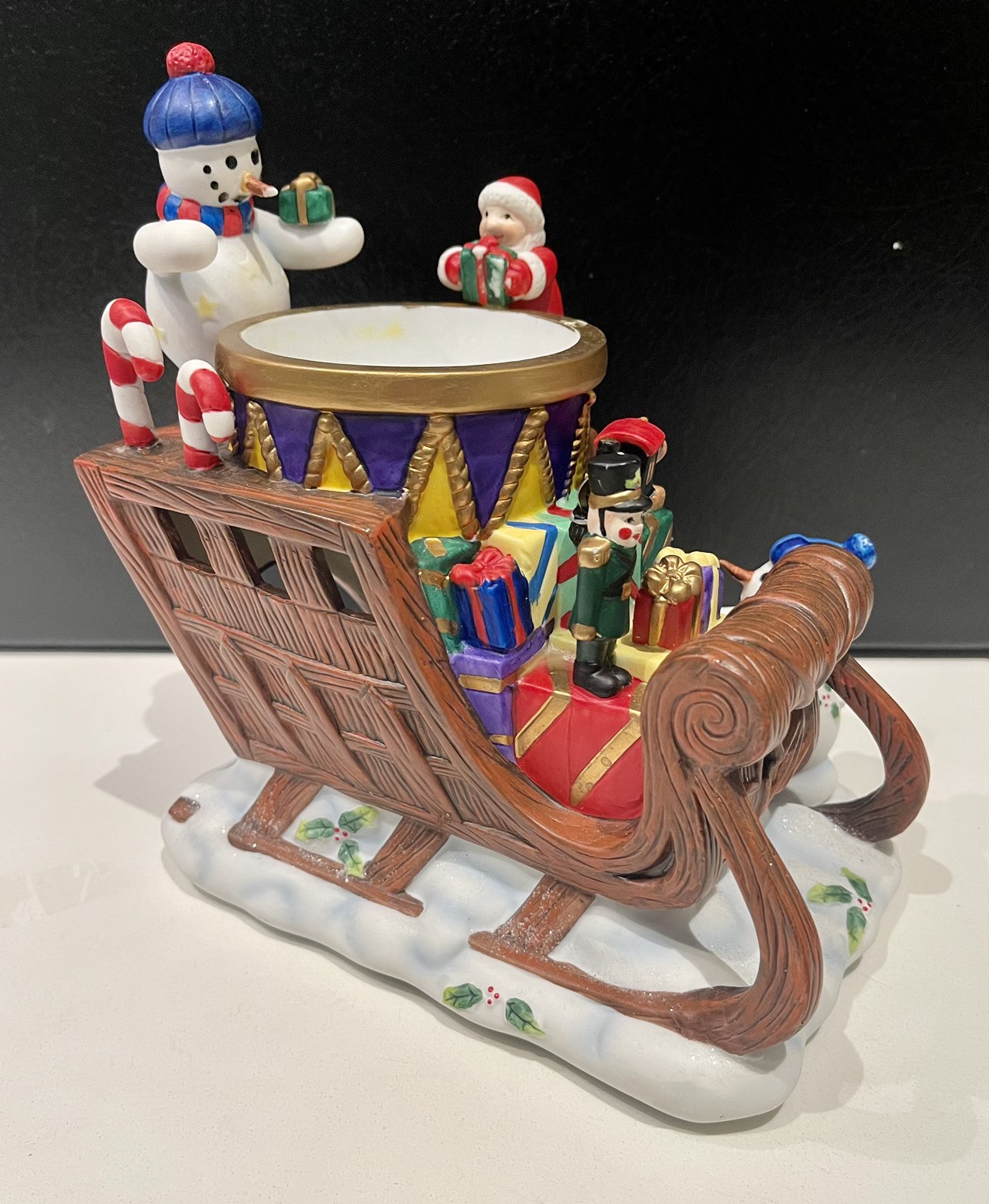 Partylite Christmas Sleigh Wax Warmer image indicator(2)