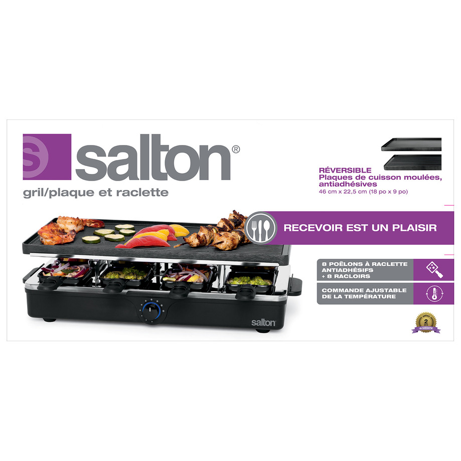 Brand new Electric Party Grill & Raclette, 8 Person in sliver thumbnail