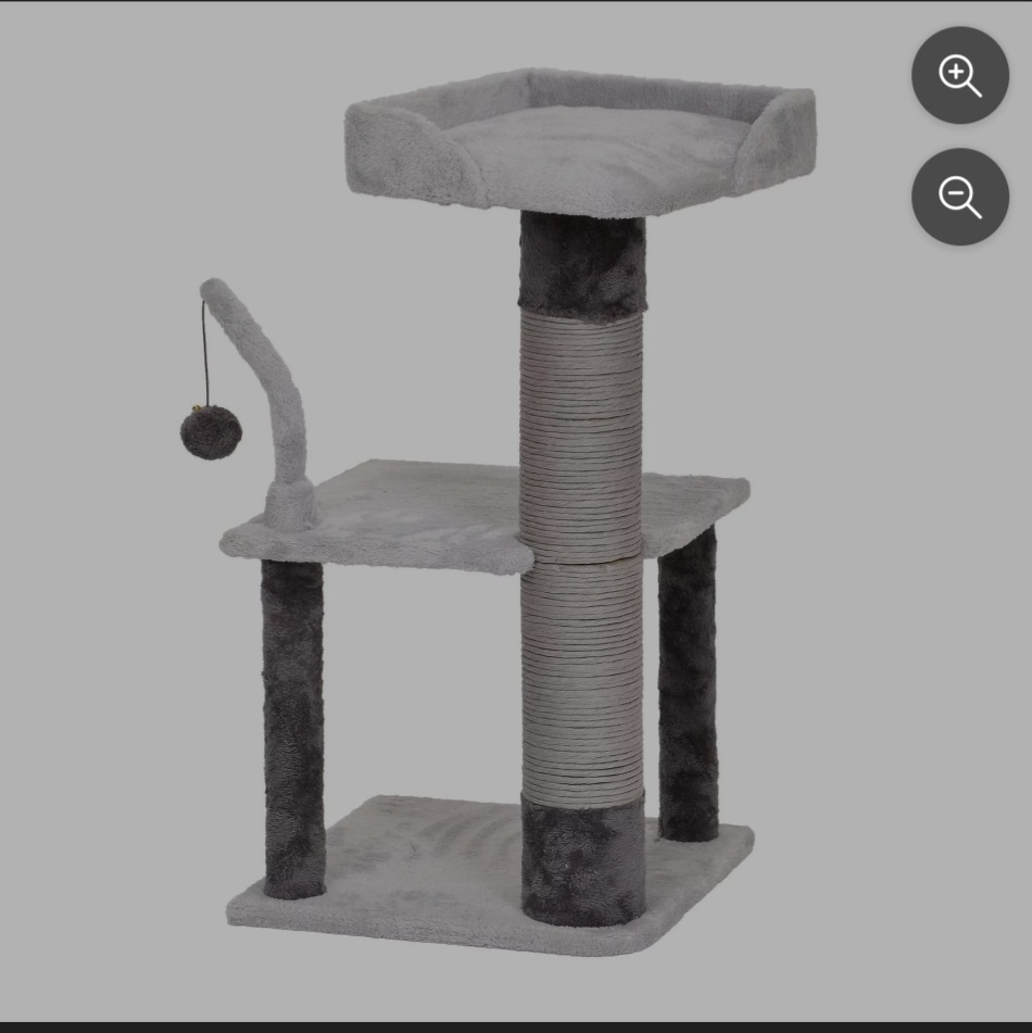 cat tree made for scratching, play, and rest thumbnail