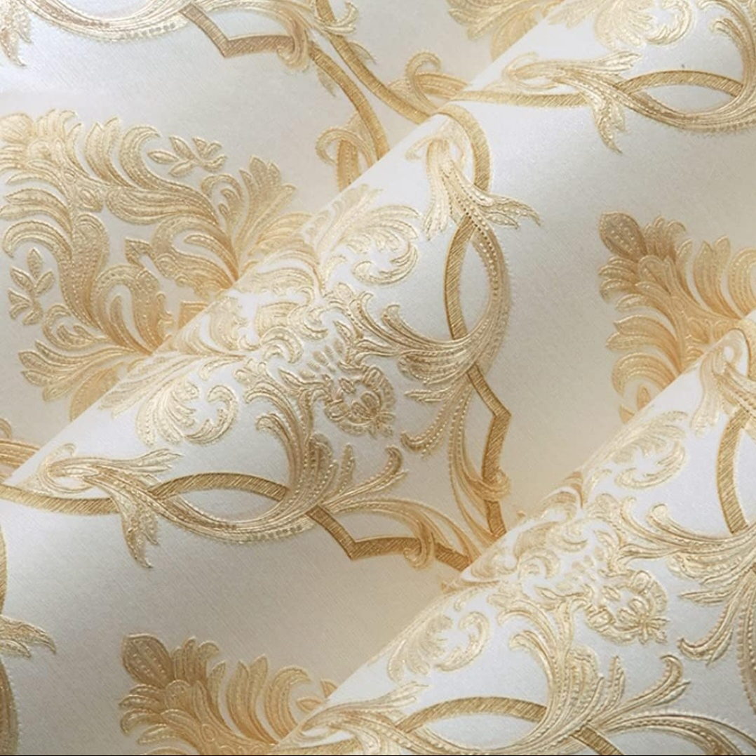 Q QIHANG 1.73' W x 32.8'L 3D Embossed Modern Style Wallpaper image indicator(3)