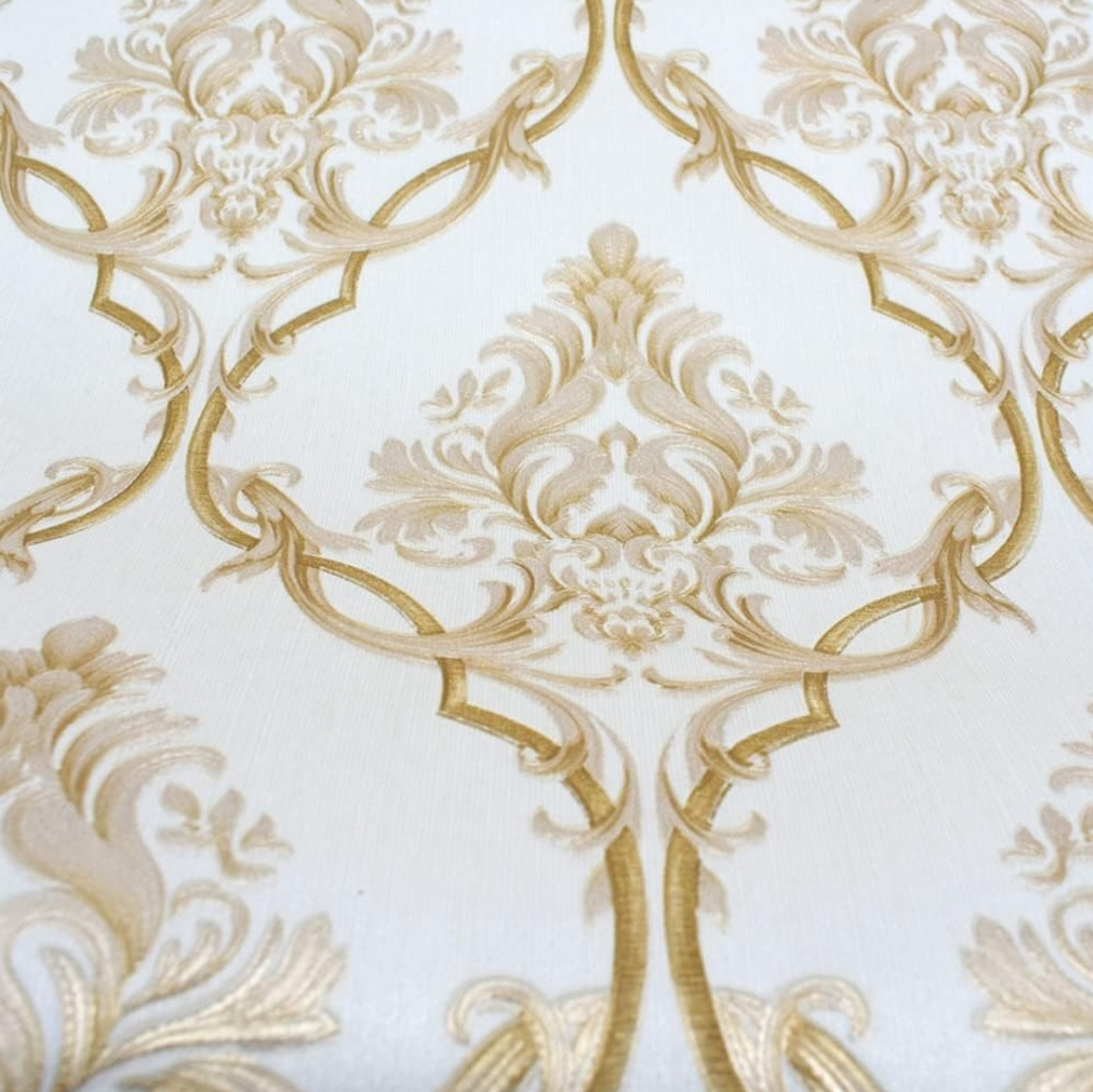 Q QIHANG 1.73' W x 32.8'L 3D Embossed Modern Style Wallpaper image indicator(4)