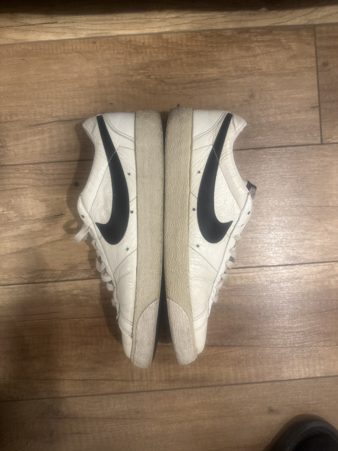 2008 Nike Blazer Low Classic Premium “Creased Patent Pack” White - photo 4