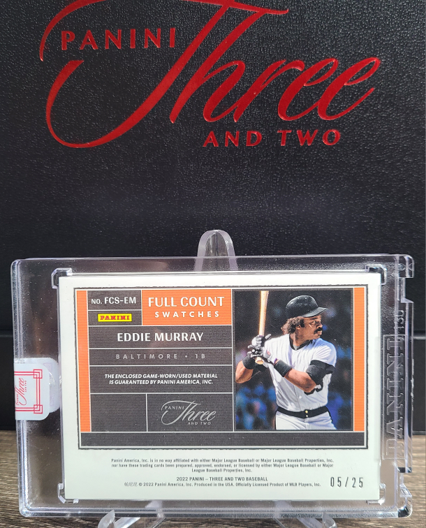 2022 Panini Eddie Murray Full Count Swatches Baseball Card - photo 2