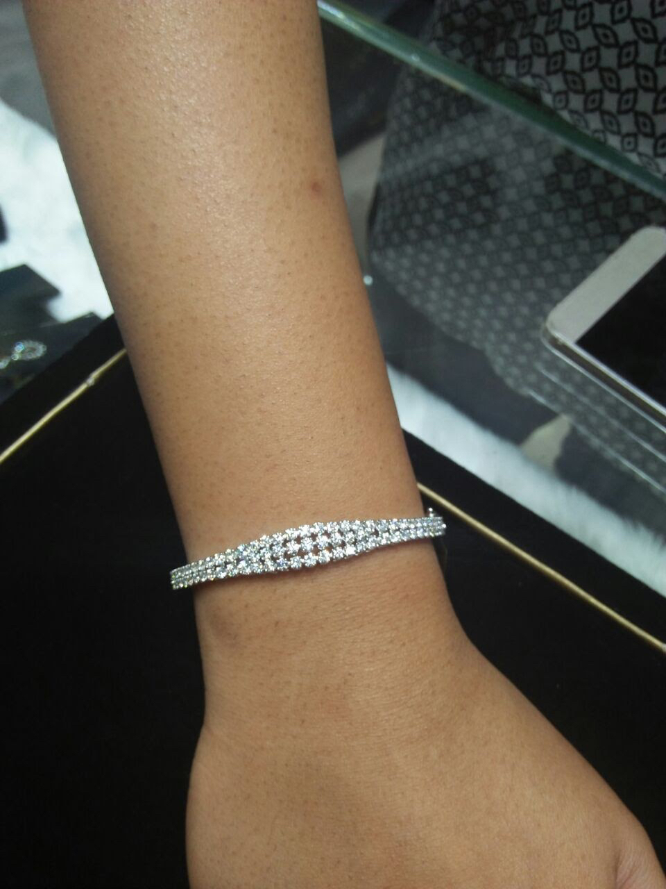 Natural Diamond Oval Bangle with certificate - photo 2