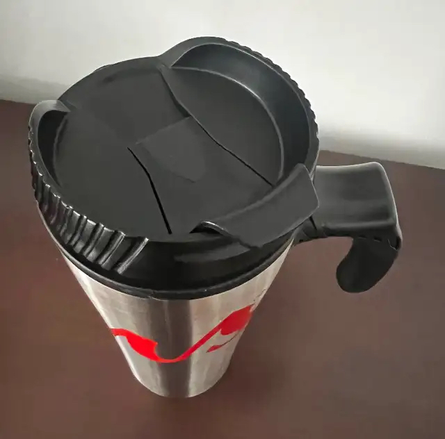 Tim Hortons Stainless Travel Insulated Cup With Handle /Lid -New - photo 5