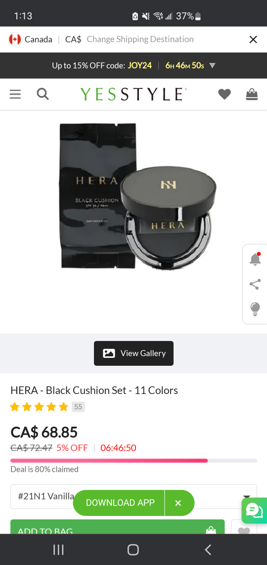 Hera black cushion - photo 4