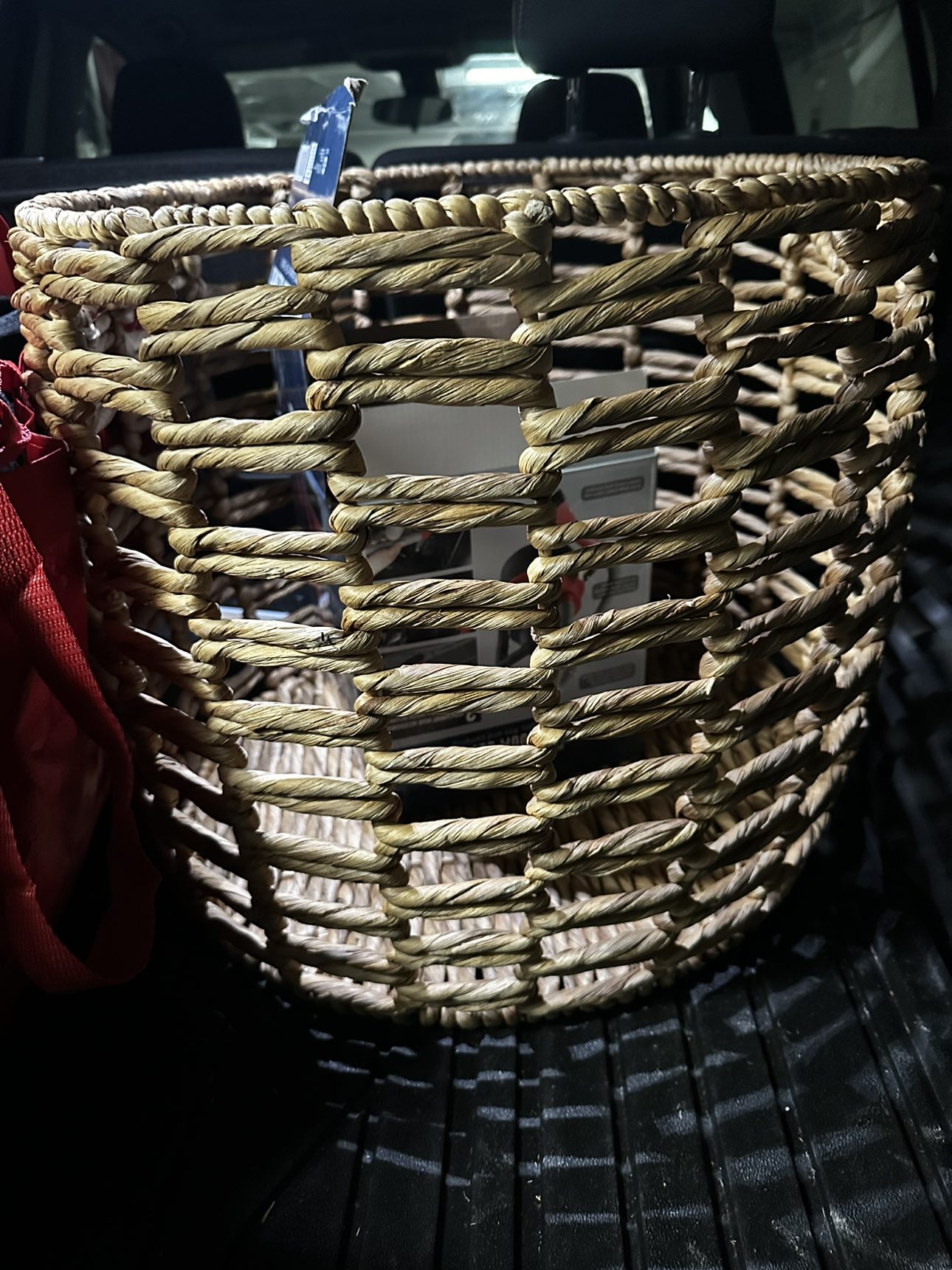 Laundry Round Bamboo Basket