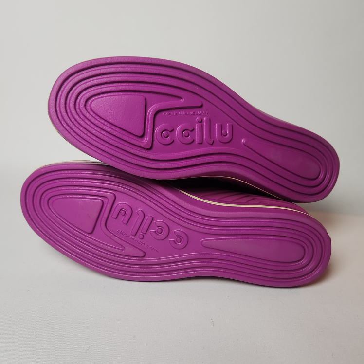 Ccilu Woman's Purple Hi Top Sneakers - photo 4