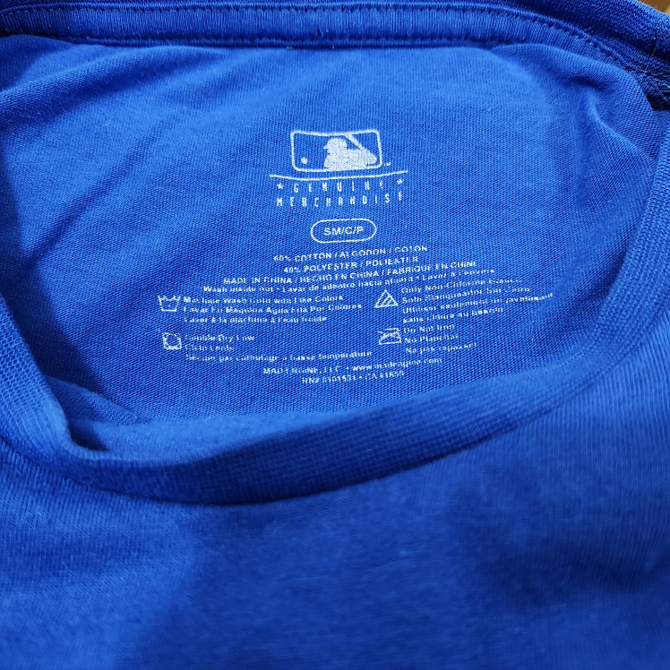 BLUE JAYS GRAPHIC on Blue T-shirt #S FEMME CUT image indicator(3)