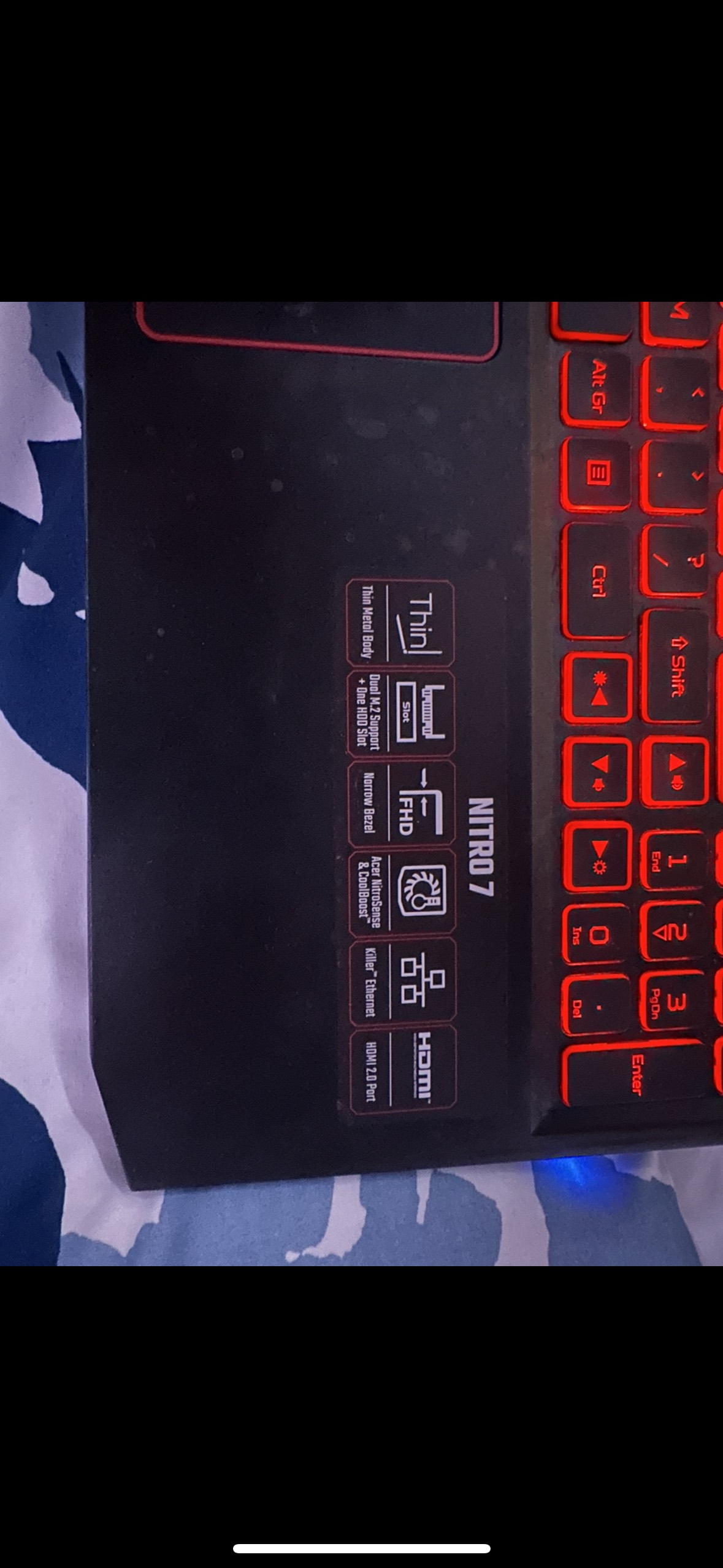 Acer nitro 7 gaming laptop