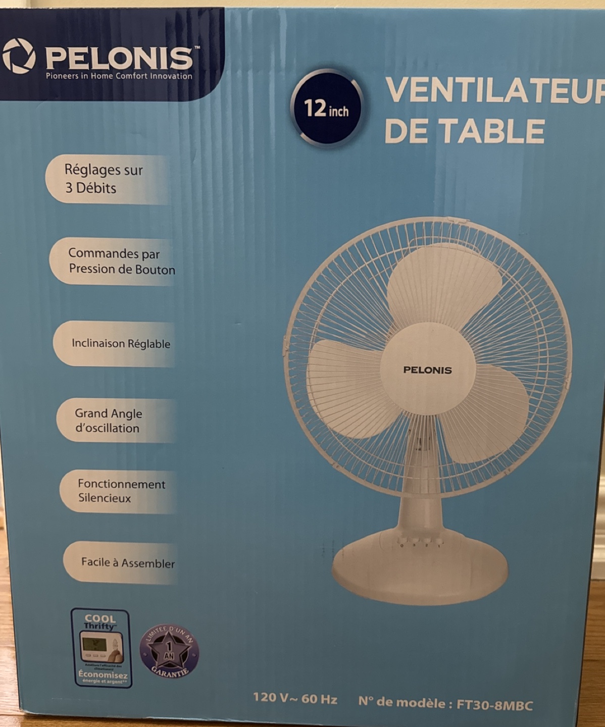 Pelonis table fan (unopened) - photo 2