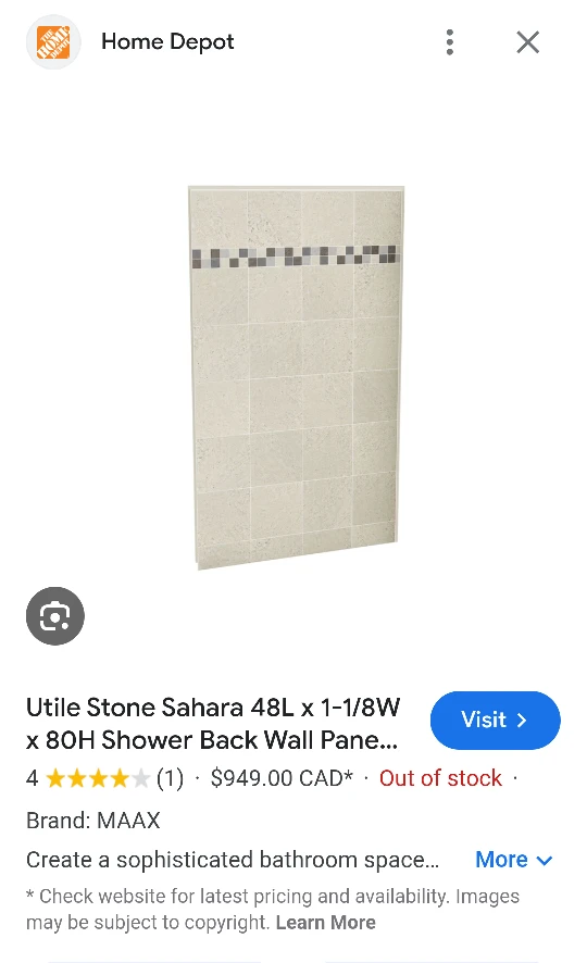 Utile - Maax shower walls (4 walls) - photo 2
