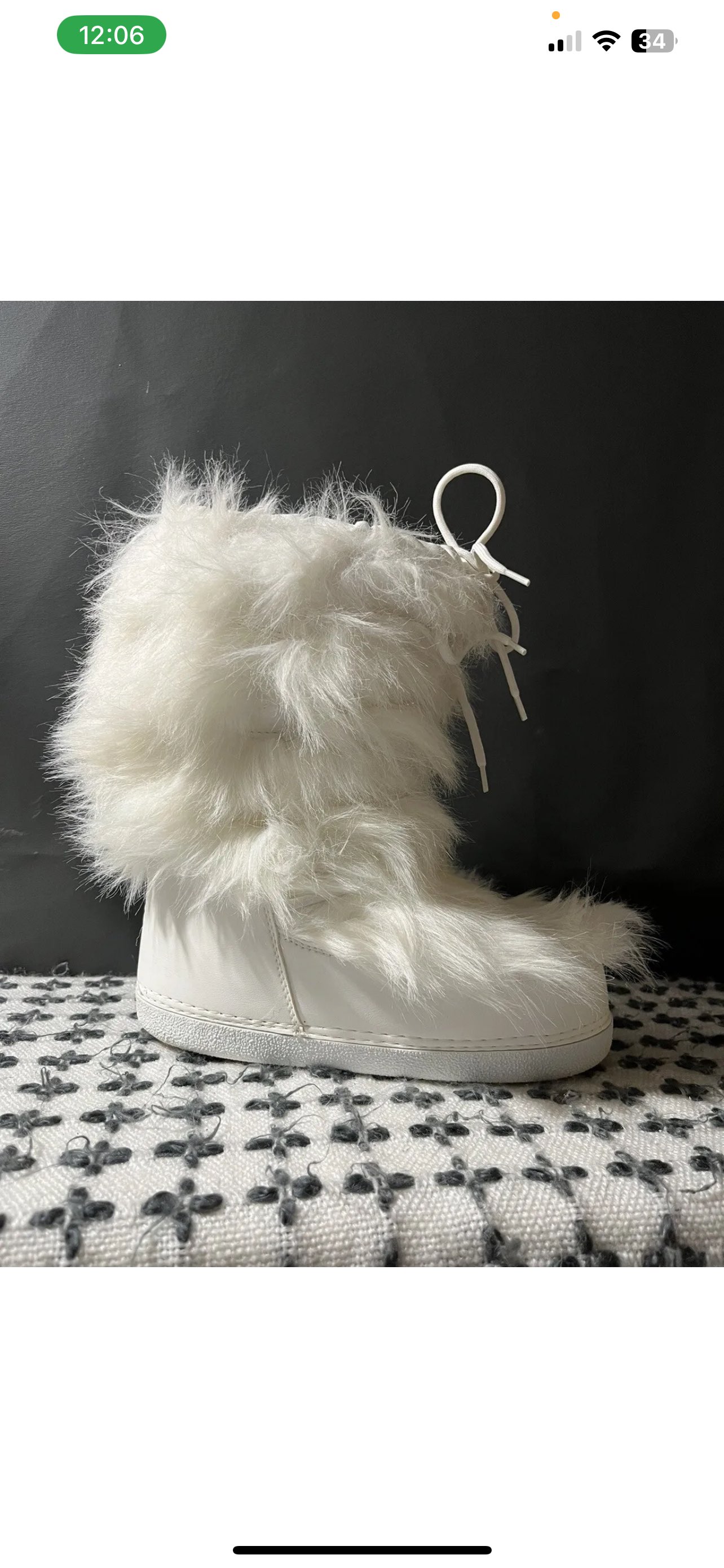 Modes White Fur womens Boots - Made in Romania image indicator(3)
