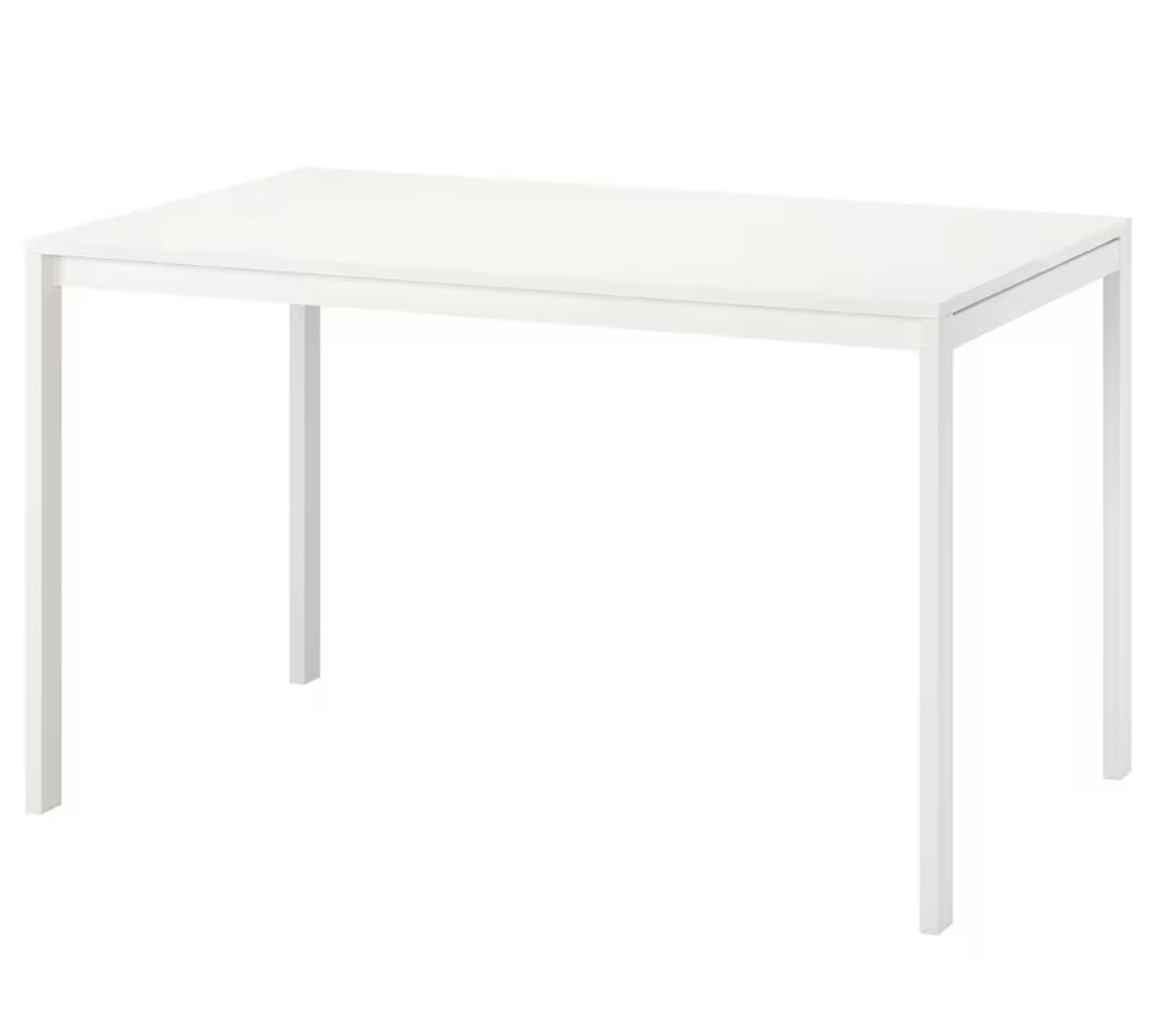 Ikea - MELLTORP Table, white, 125x75 cm (49 1/4x29 1/2 ")