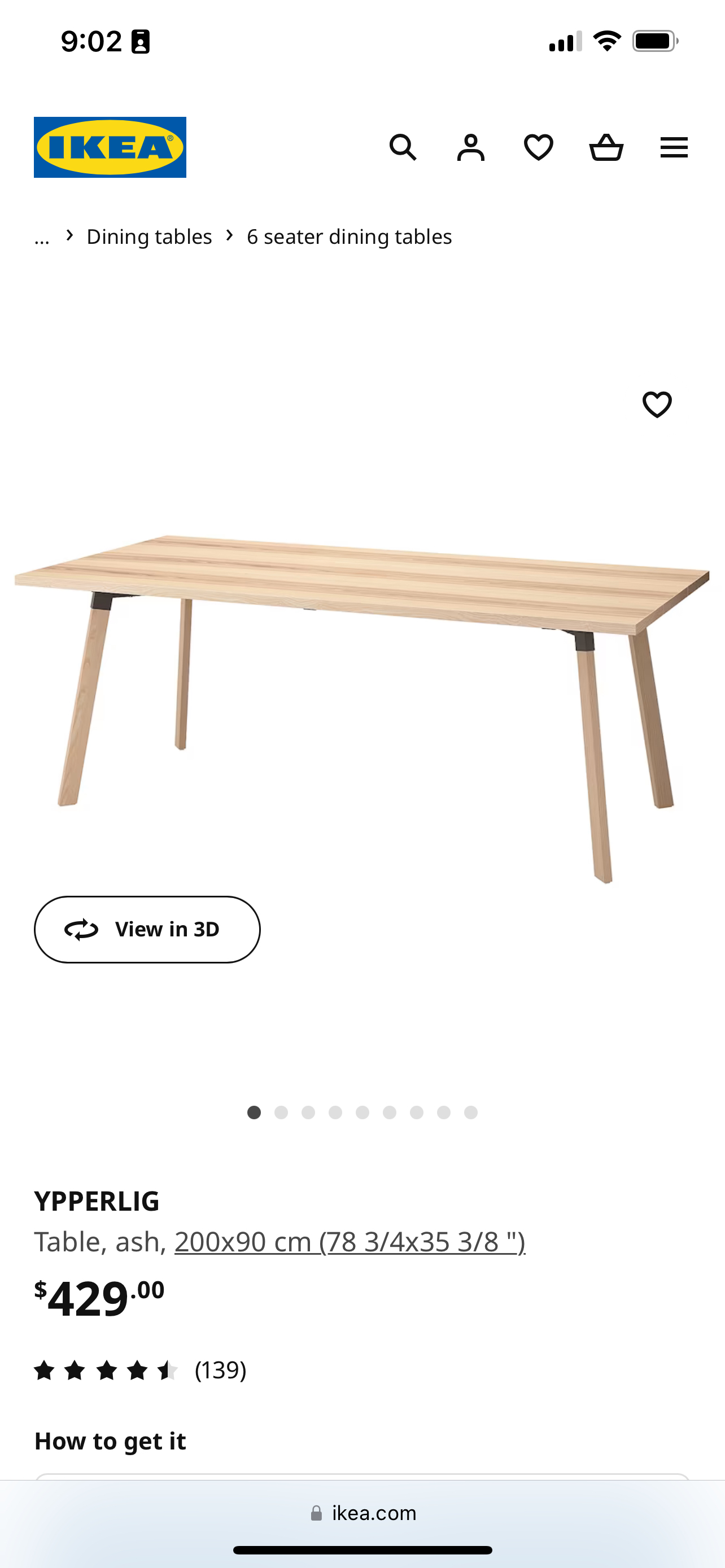 IKEA Ypperlig Dining Table - photo 2
