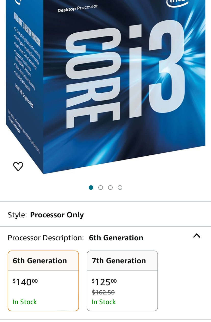 ‼️50% off‼️ Intel® Core™ i3-6100 Processor 3M Cache, 3.70 GHz image indicator(5)