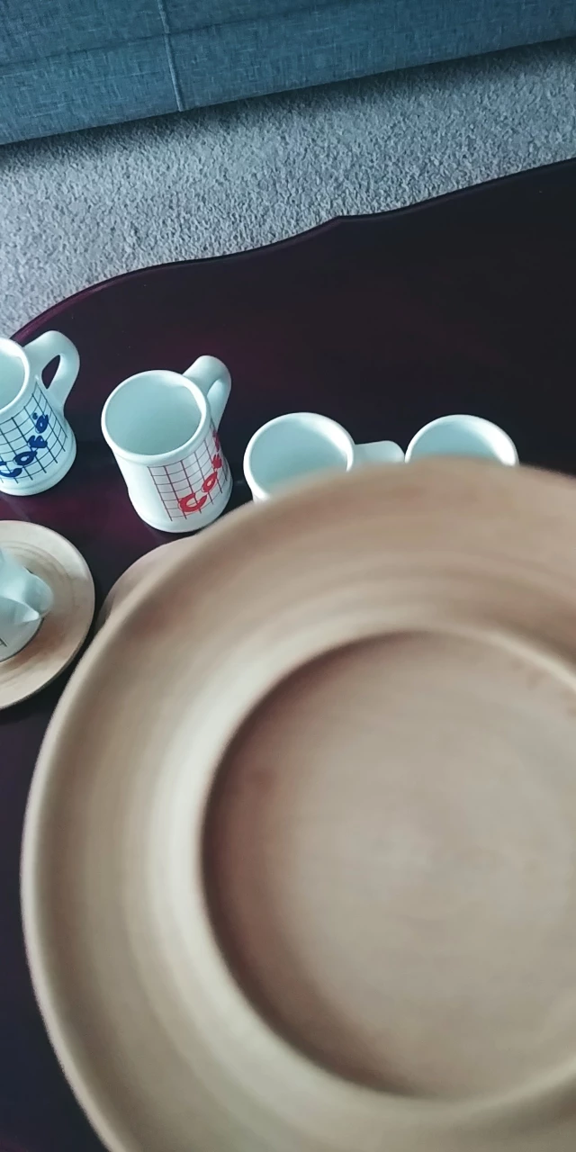 Wooden Saucers with Expresso Cups image indicator(5)