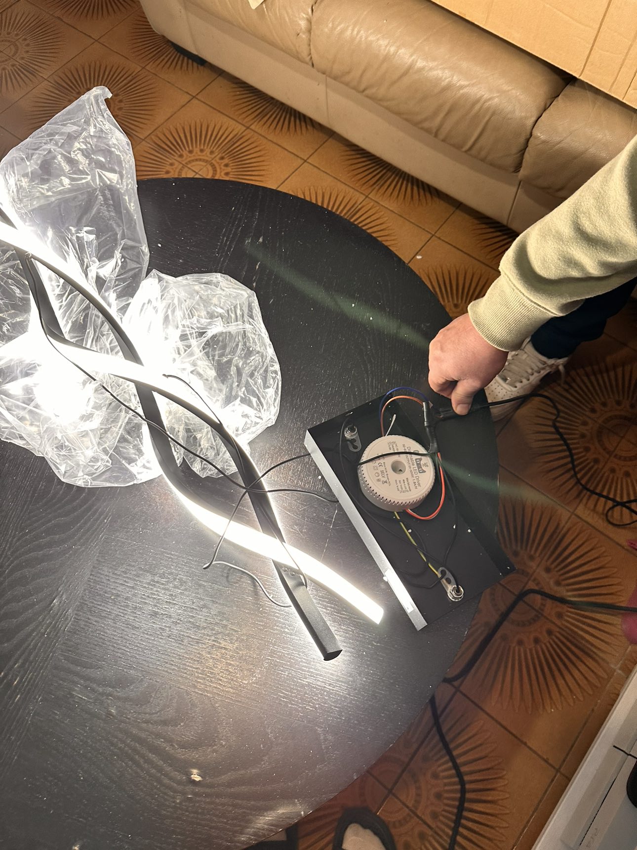 Acrylic Twisted Island Light Fixture - photo 5