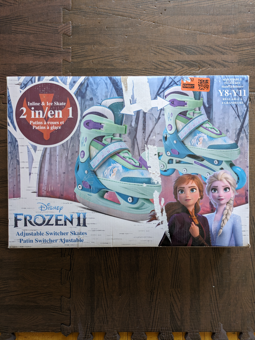 Disney Frozen Adjustable Switch Skates rollerblades/ice skates
