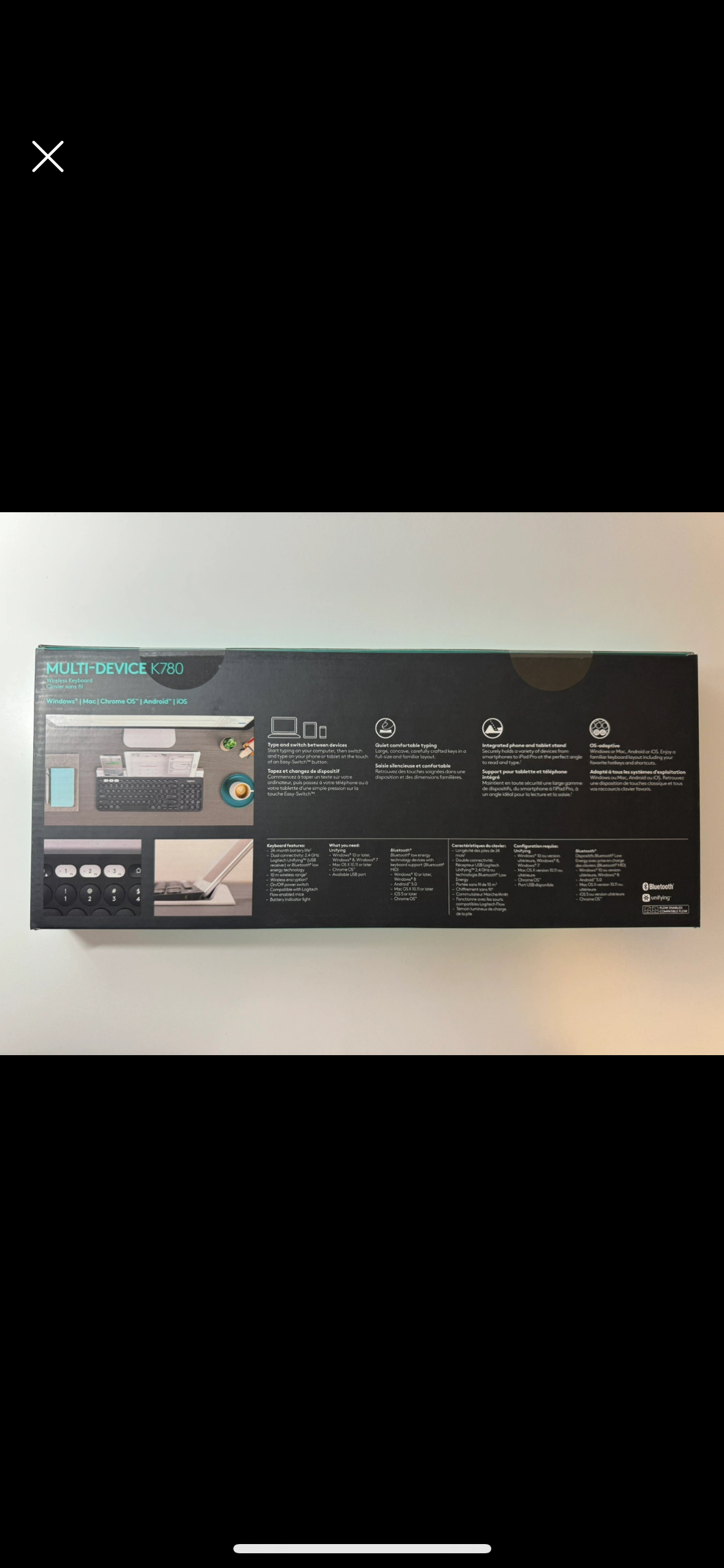 Logitech K780 keyboard (brand new, never used) image indicator(3)